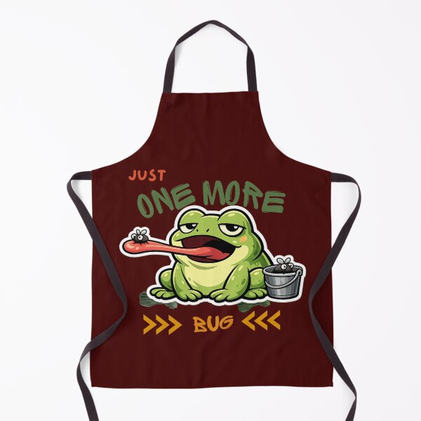 Item preview, Just One More Bug – Lazy Procrastinating Frog Funny Meme Cartoon designed and sold by HOUSE OF TIST.