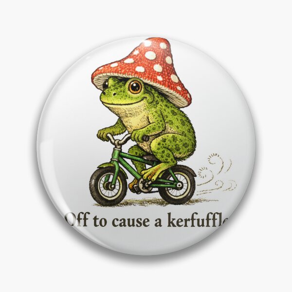 Item preview, Off To Cause A Kerfuffle Groundhog Funny Frog Meme designed and sold by will freed18.