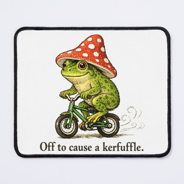 Item preview, Off To Cause A Kerfuffle Groundhog Funny Frog Meme designed and sold by will freed18.