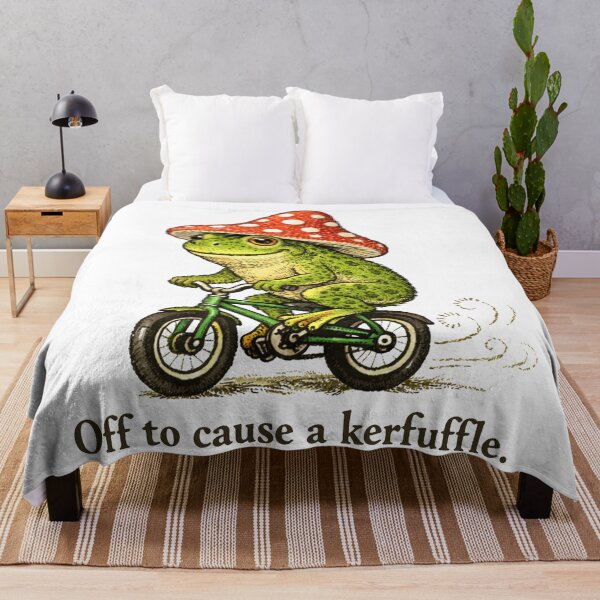 Item preview, Off To Cause A Kerfuffle Groundhog Funny Frog Meme designed and sold by will freed18.