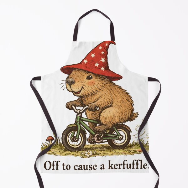 Item preview, Off To Cause A Kerfuffle Groundhog Funny Capybara Meme designed and sold by will freed18.
