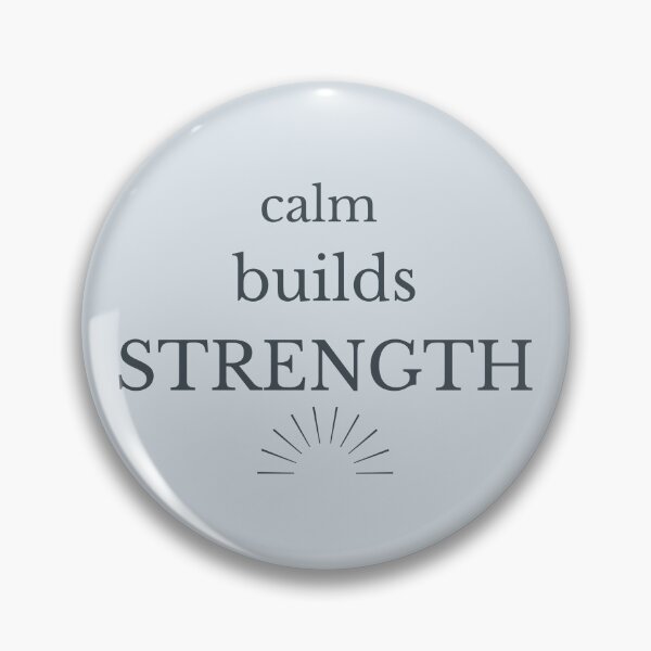 Item preview, Calm Builds Strength Minimalist Sun Design designed and sold by Minimalist Typography.