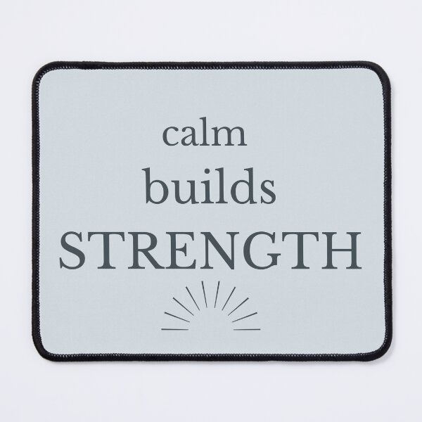 Item preview, Calm Builds Strength Minimalist Sun Design designed and sold by Minimalist Typography.