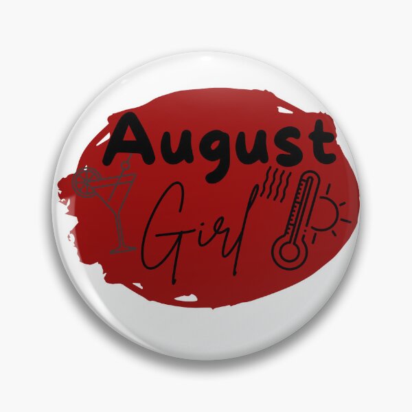 Item preview, August Girl Sticker with summer icons designed and sold by LilasStyle.