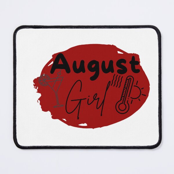 Item preview, August Girl Sticker with summer icons designed and sold by LilasStyle.