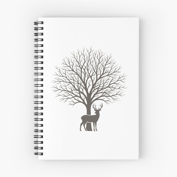 Item preview, Minimalist Deer Tree Silhouette nature minimalist line art designed and sold by chattsuede.