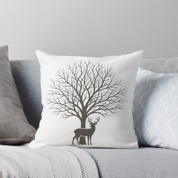 Item preview, Minimalist Deer Tree Silhouette nature minimalist line art designed and sold by chattsuede.