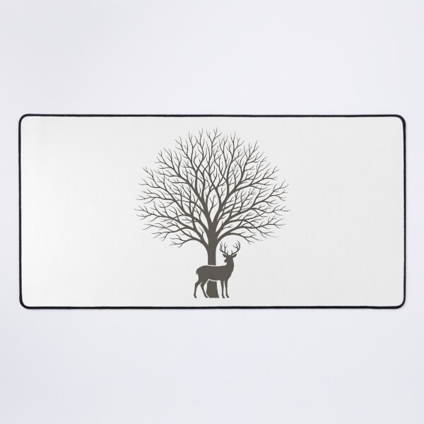 Item preview, Minimalist Deer Tree Silhouette nature minimalist line art designed and sold by chattsuede.