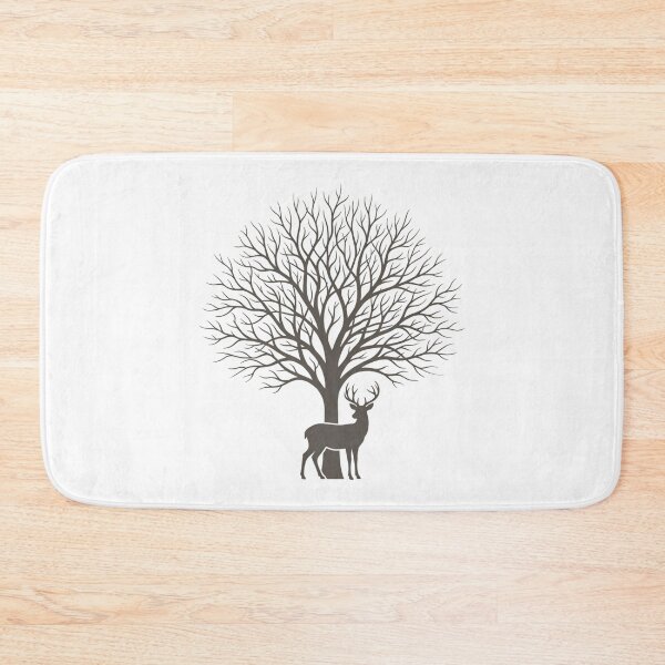 Item preview, Minimalist Deer Tree Silhouette nature minimalist line art designed and sold by chattsuede.