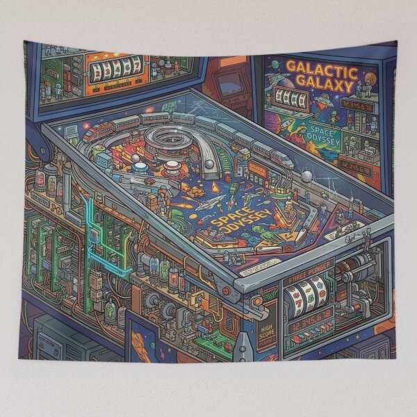 Item preview, Galactic Odyssey Pinball World designed and sold by CTRL+ALT+Divine.