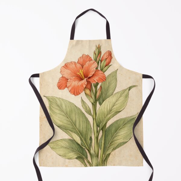 Item preview, Vintage Canna Lily Botanical Illustration - Antique Flower Print designed and sold by Darlin8888.