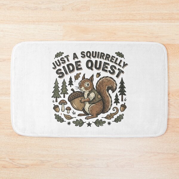 Item preview, ADHD Squirrelly Side Quest Vintage Rustic Gamer Distraction designed and sold by chattsuede.