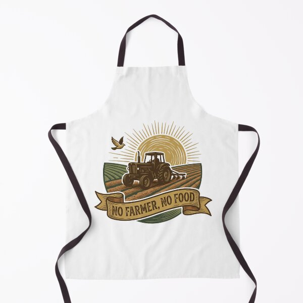 Item preview, No Farmer No Food Tractor Agricultural Vintage Rustic Woodcut designed and sold by chattsuede.