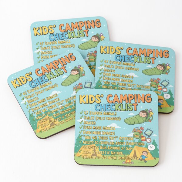 Item preview, Kids Camping Checklist designed and sold by BeastandBanshiLLC.