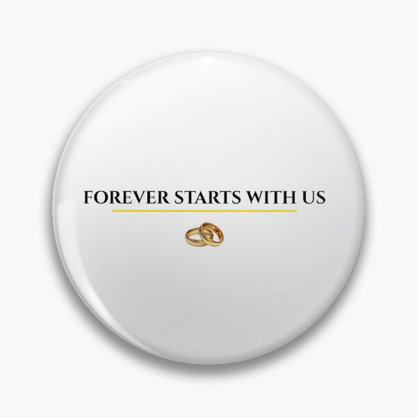 Item preview, Forever Starts With Us Romantic Couple Design designed and sold by MarshaMuse.
