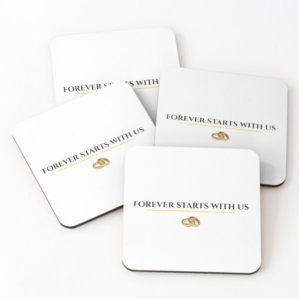 Item preview, Forever Starts With Us Romantic Couple Design designed and sold by MarshaMuse.