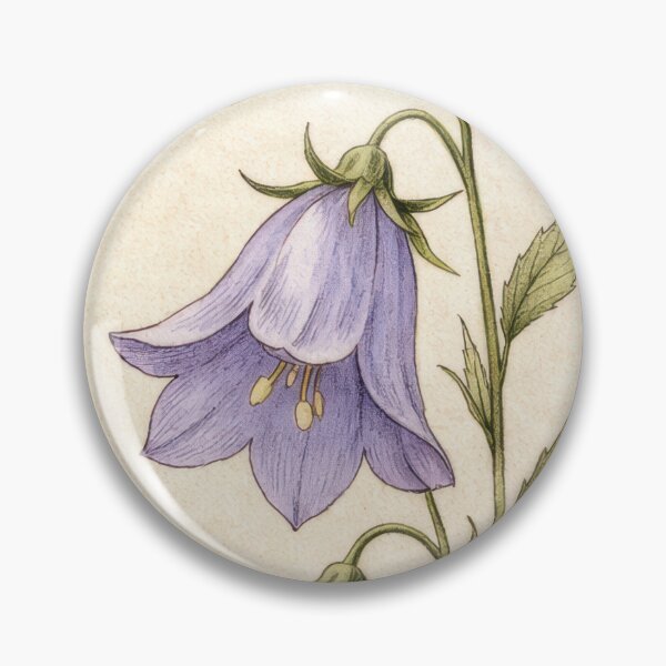 Item preview, Vintage Campanula Botanical Illustration - Bellflower Antique Print designed and sold by Darlin8888.