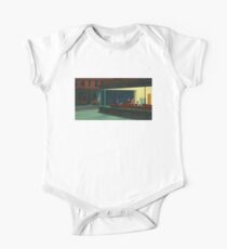 Nachtschwärmer, die Edward Hopper malen Baby Body Kurzarm