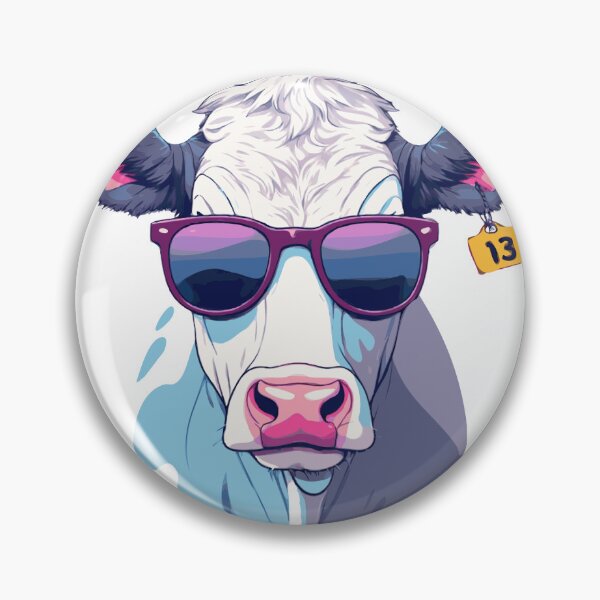 Item preview, Cow 13 Vaporwave Sunglasses Cool Factor designed and sold by storethirteen.