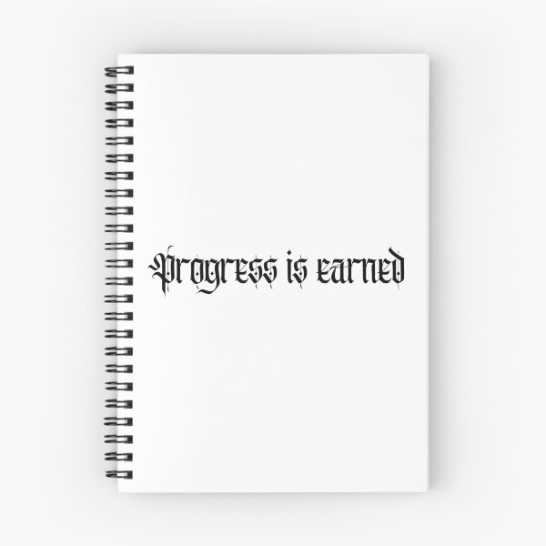 Item preview, Progress Is Earned – Discipline and Hard Work Motivation Design designed and sold by AXIS-EQUILIBRIO.