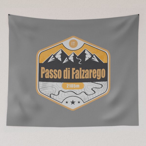 Item preview, Falzarego Pass Alpine Road Badge designed and sold by CynthiaGraphics.