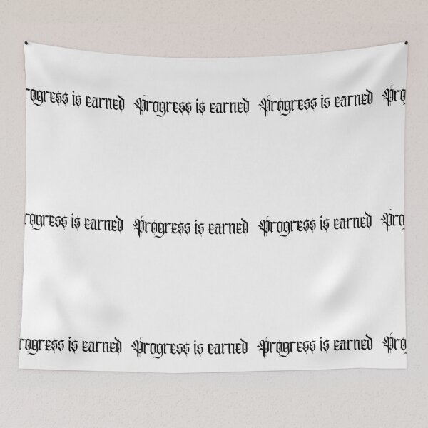 Item preview, Progress Is Earned – Discipline and Hard Work Motivation Design designed and sold by AXIS-EQUILIBRIO.