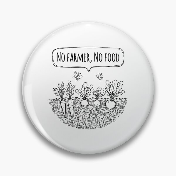 Item preview, No Farmer No Food Agricultural rustic bold graphic designed and sold by chattsuede.