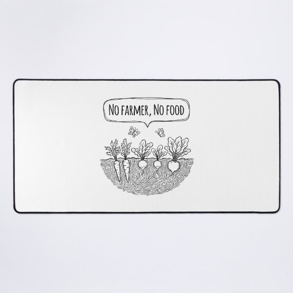 Item preview, No Farmer No Food Agricultural rustic bold graphic designed and sold by chattsuede.