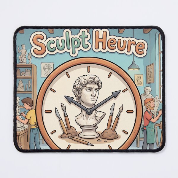Item preview, Sculpt Hour – Sculptor Pun | Design Sculpture Artist Workshop 2 designed and sold by WordPlayStudio.