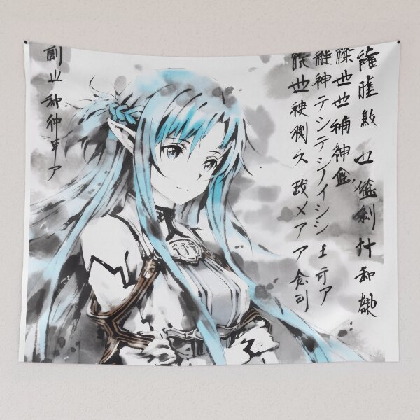 Item preview, Asuna ALfheim Sumi-e  designed and sold by AnimeArsenalPrints.