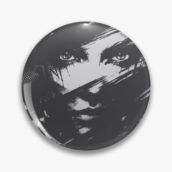 Item preview, A mysterious shadow portrait combining brush strokes and halftone textures for dramatic visual impact. designed and sold by Dejbar.