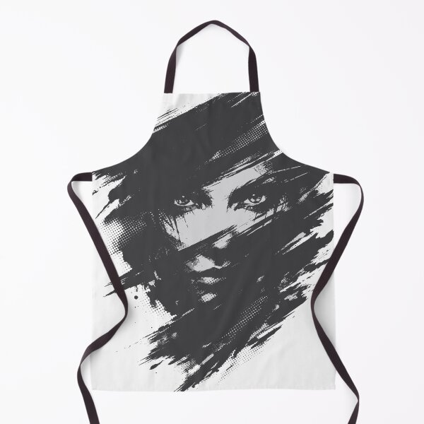 Item preview, A mysterious shadow portrait combining brush strokes and halftone textures for dramatic visual impact. designed and sold by Dejbar.