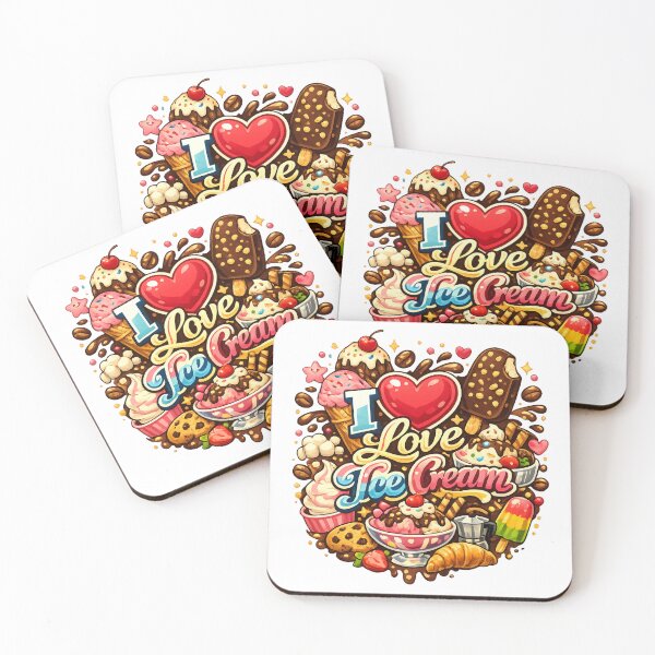Item preview, The vibrant world of ice cream and desserts designed and sold by  ZenRave Designs.