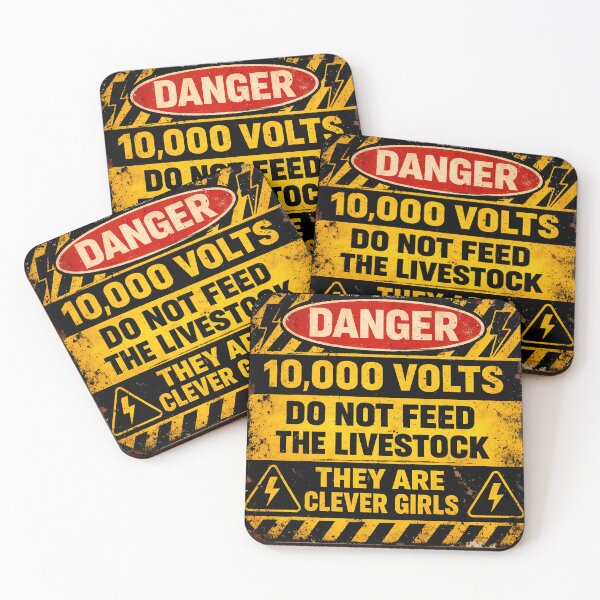 Item preview, Clever Girl High Voltage Safety Sign designed and sold by agearb.