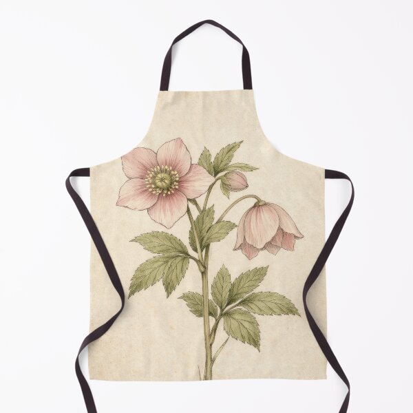 Item preview, Vintage Hellebore Botanical Illustration | Lenten Rose Antique Print designed and sold by Darlin8888.