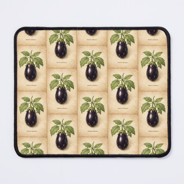 Item preview, Vintage Eggplant Botanical Illustration - Solanum melongena Antique Plant Print designed and sold by Darlin8888.