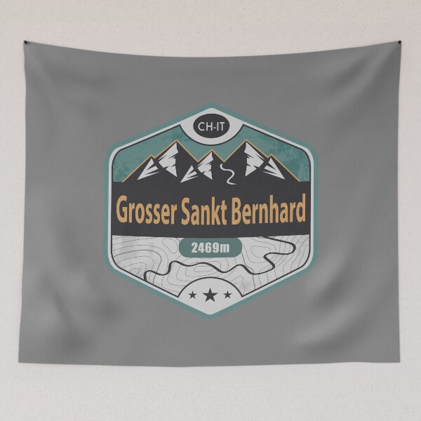 Item preview, Great St Bernard Pass Alpine Badge designed and sold by CynthiaGraphics.