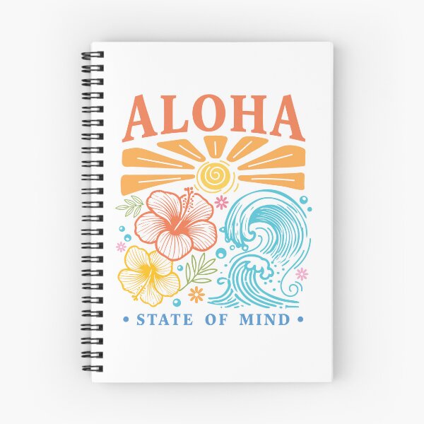Item preview, Aloha State of Mind Hawaiian Sun Hibiscus Ocean Waves designed and sold by izmb.