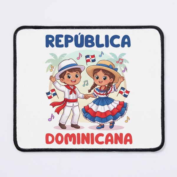 Item preview, Cute Dominican Kids Dancing in Traditional Outfit Flag designed and sold by NUMAcreations.