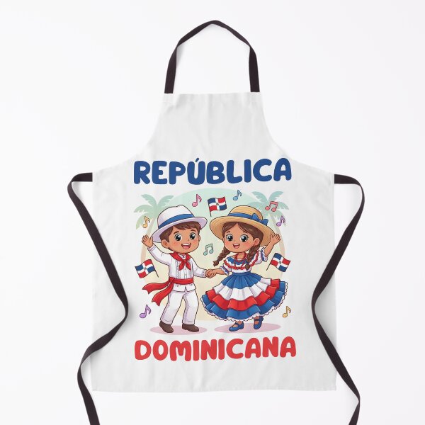 Item preview, Cute Dominican Kids Dancing in Traditional Outfit Flag designed and sold by NUMAcreations.