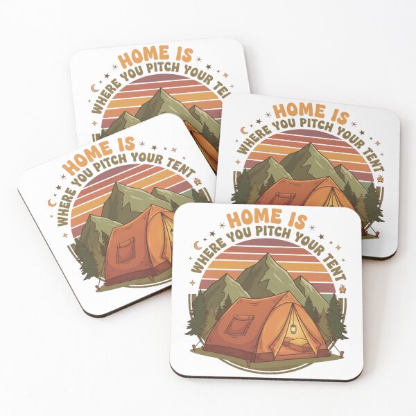 Item preview, Home is where you pitch your tent designed and sold by BeastandBanshiLLC.