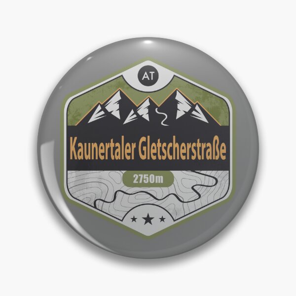 Item preview, Kaunertaler Glacier Road Alpine Badge designed and sold by CynthiaGraphics.