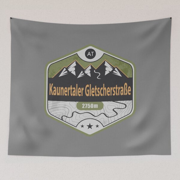 Item preview, Kaunertaler Glacier Road Alpine Badge designed and sold by CynthiaGraphics.