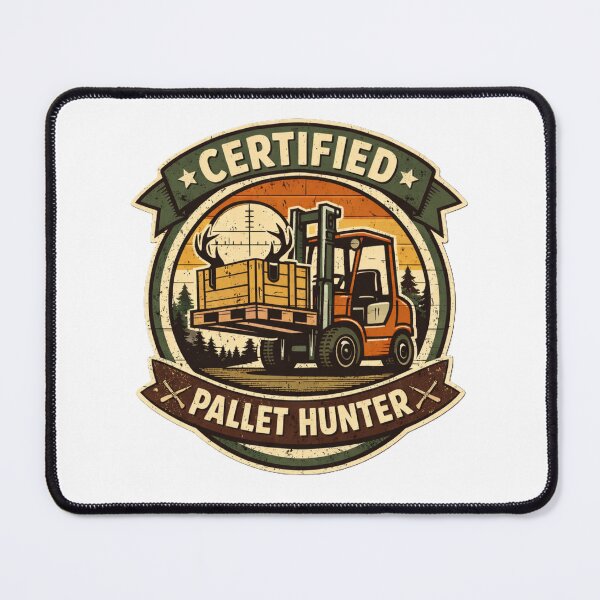 Item preview, Certified Pallet Hunter Retro Forklift Operator designed and sold by RetroNibylander.