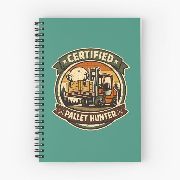 Item preview, Certified Pallet Hunter Retro Forklift Operator designed and sold by RetroNibylander.