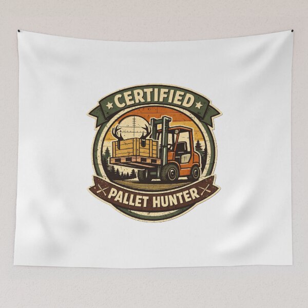Item preview, Certified Pallet Hunter Retro Forklift Operator designed and sold by RetroNibylander.