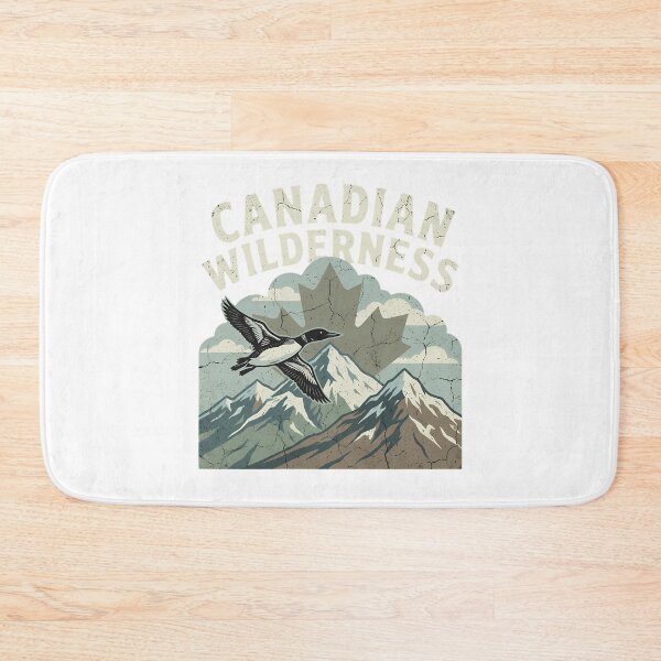 Item preview, Vintage Canadian Wilderness Loon retro rustic wildlife designed and sold by chattsuede.