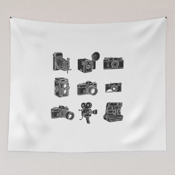 Item preview, Vintage Camera Line Art minimalist retro photographer designed and sold by chattsuede.