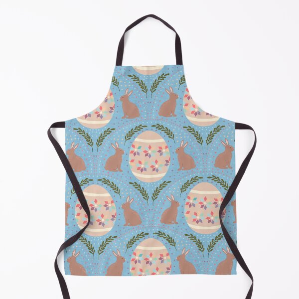 Item preview, Easter buries and eggs blue designed and sold by Ana Gorozpe.