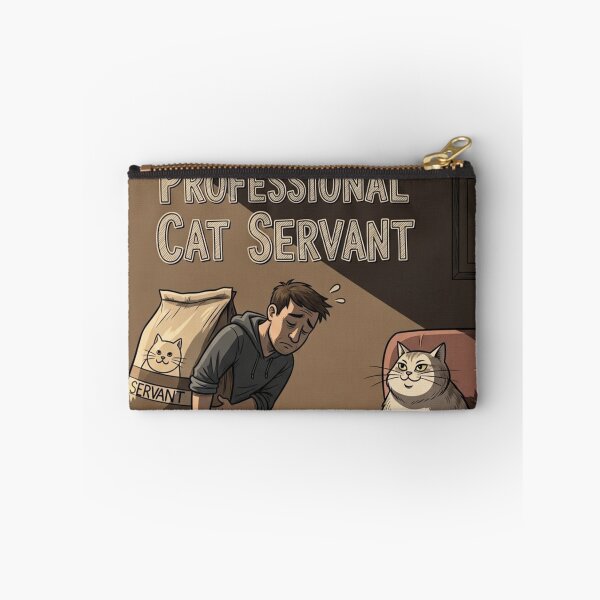 Item preview, Professional Cat Servant designed and sold by PetJoyPrintsCO.